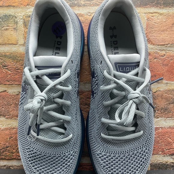 Under Armour UA Liquify Running Shoes 3021946 • Gray/Blue Men’s NWOT - Picture 3 of 7